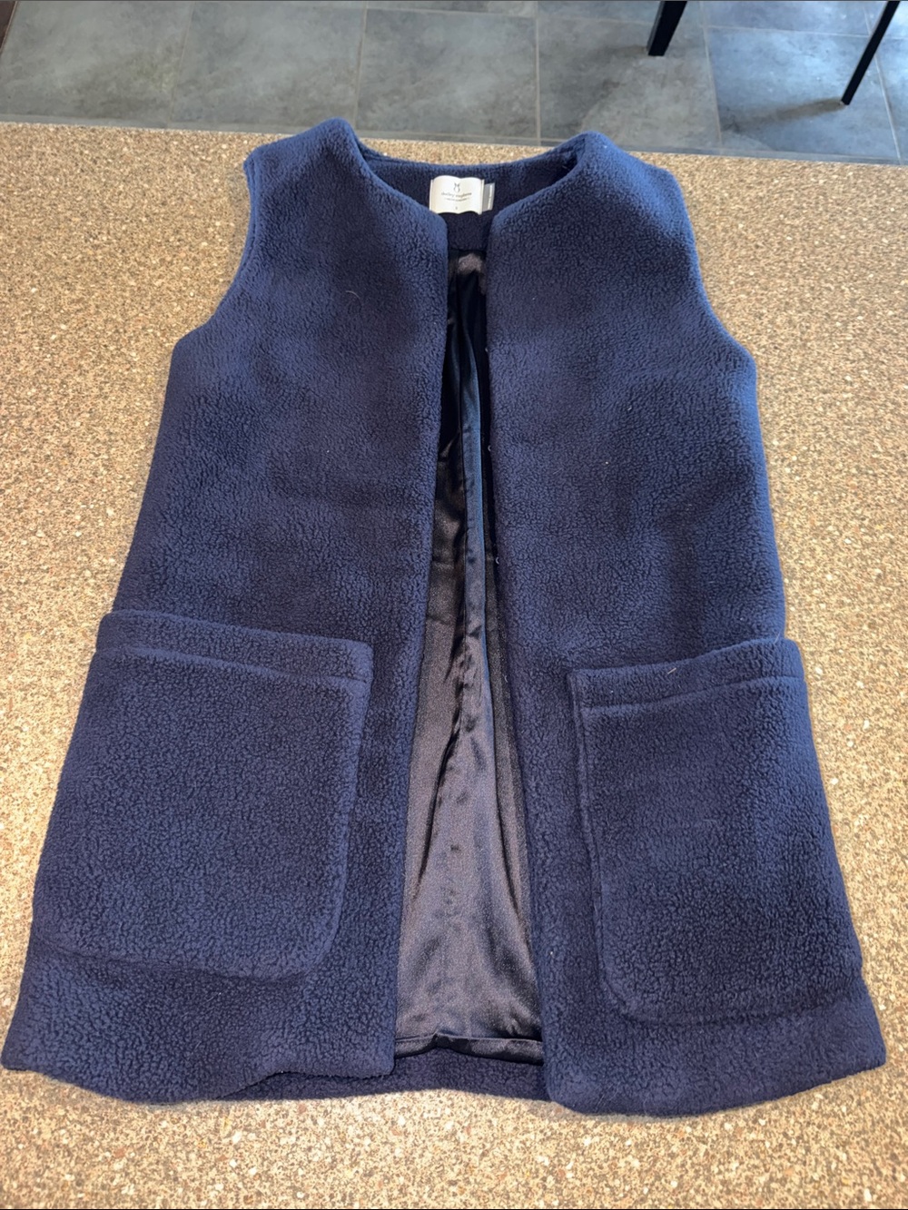Dudley Stephens Navy Sleeveless Fleece Vest